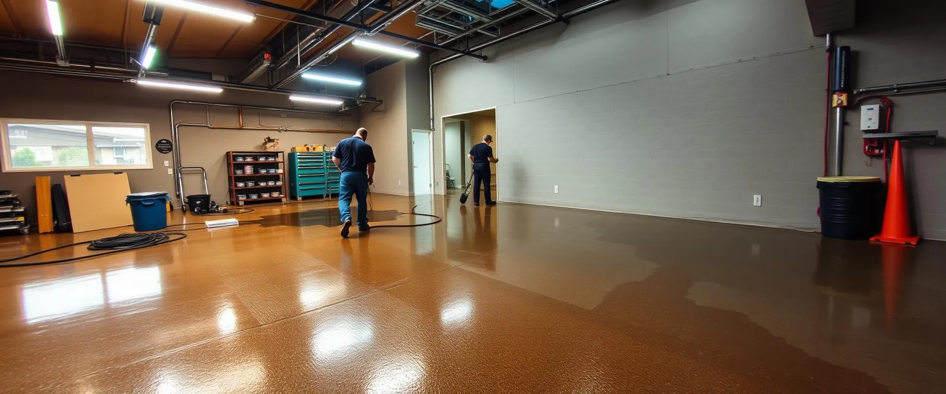 Application de revêtement époxy